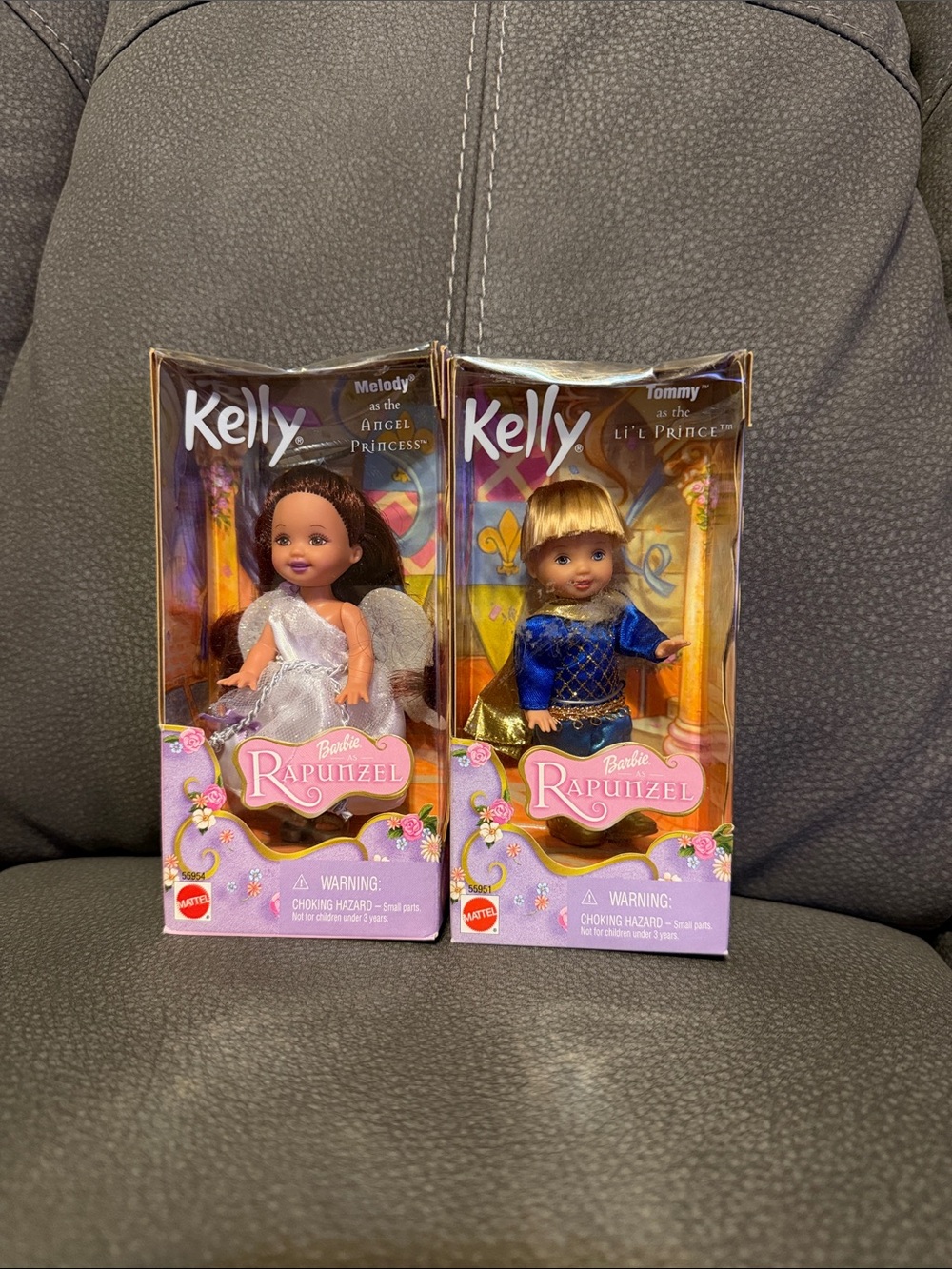 Barbie Kelly Rapunzel Angel Princess Doll and Tommy Li’l Prince Doll Set